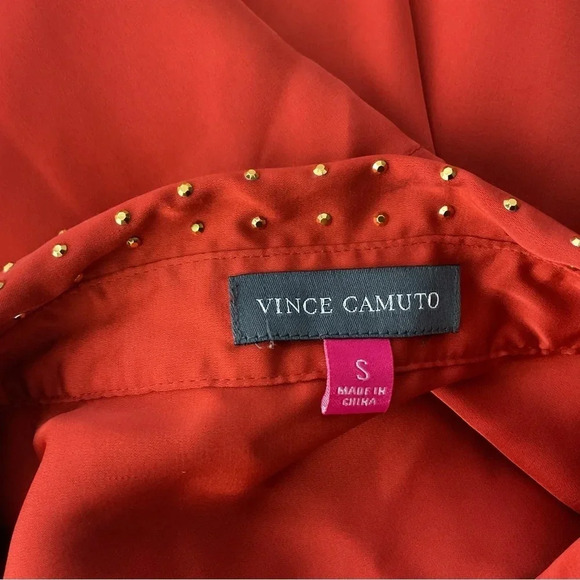 Vince Camuto Studded Collar Sleeveless Top Size Small - Picture 6 of 7